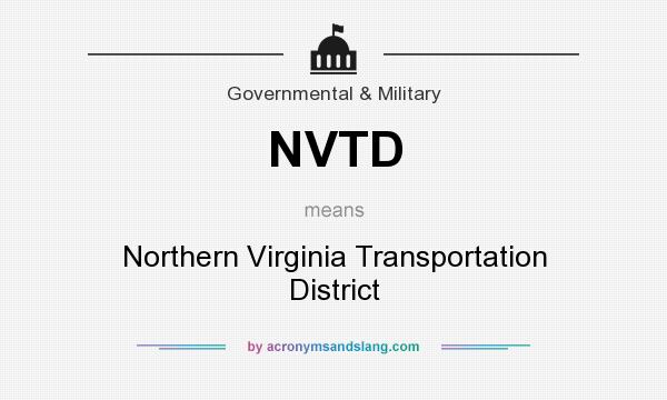What does NVTD mean? It stands for Northern Virginia Transportation District