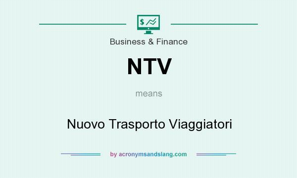 What does NTV mean? It stands for Nuovo Trasporto Viaggiatori