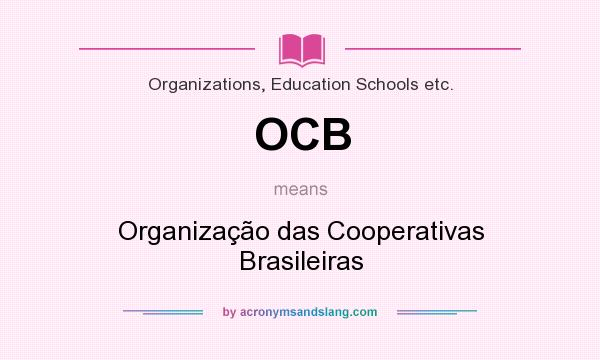 What does OCB mean? It stands for Organização das Cooperativas Brasileiras