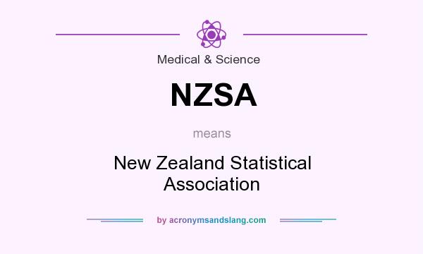 What does NZSA mean? It stands for New Zealand Statistical Association