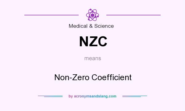 What does NZC mean? It stands for Non-Zero Coefficient