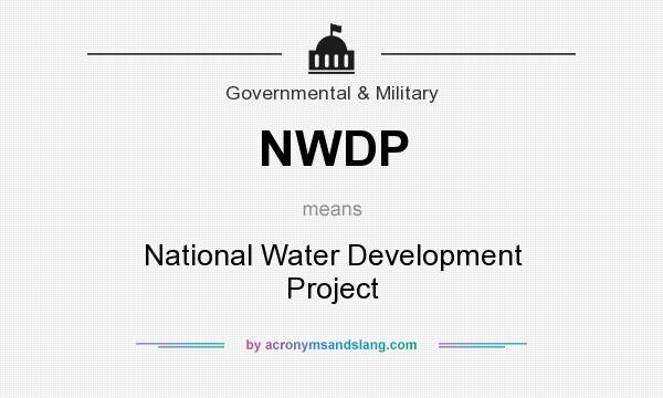 What does NWDP mean? It stands for National Water Development Project