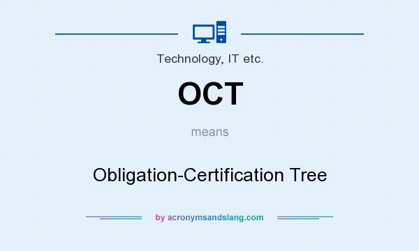 What does OCT mean? It stands for Obligation-Certification Tree