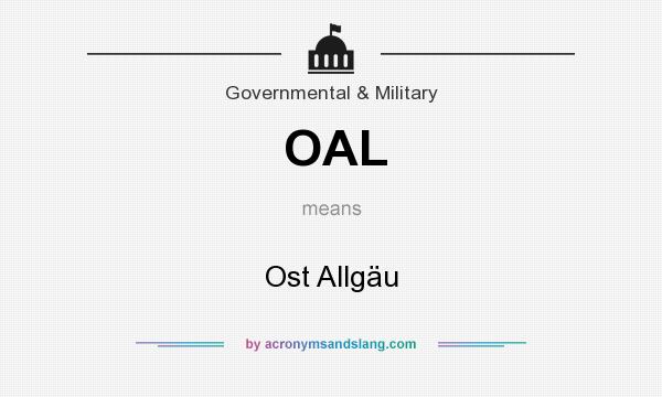 What does OAL mean? It stands for Ost Allgäu