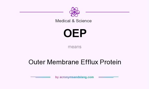 What does OEP mean? It stands for Outer Membrane Efflux Protein