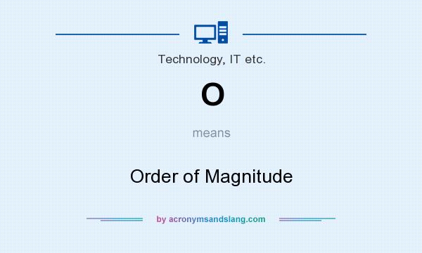 What does O mean? It stands for Order of Magnitude