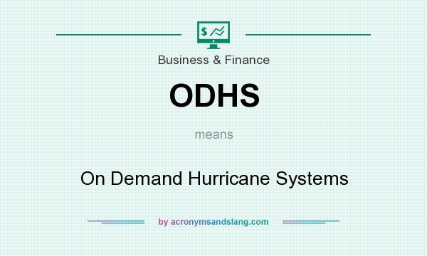 What does ODHS mean? It stands for On Demand Hurricane Systems