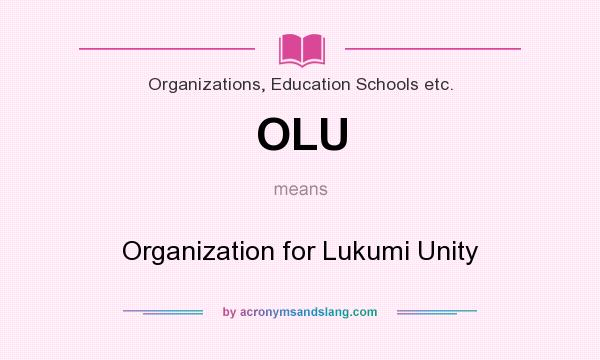What does OLU mean? It stands for Organization for Lukumi Unity