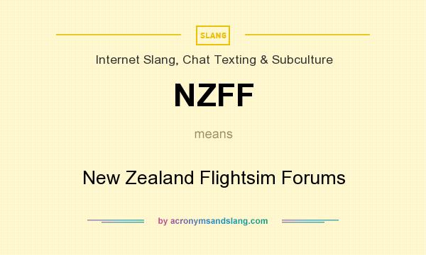 What does NZFF mean? It stands for New Zealand Flightsim Forums