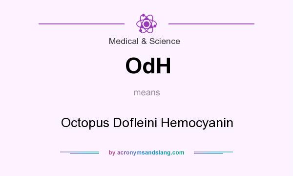 What does OdH mean? It stands for Octopus Dofleini Hemocyanin
