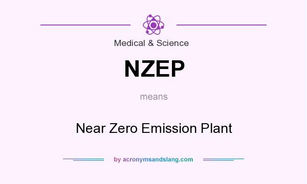 What does NZEP mean? It stands for Near Zero Emission Plant