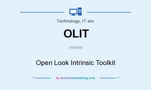 What does OLIT mean? It stands for Open Look Intrinsic Toolkit