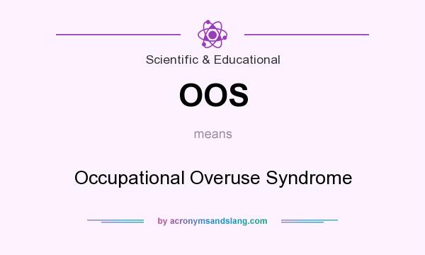 What does OOS mean? It stands for Occupational Overuse Syndrome