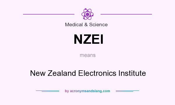 What does NZEI mean? It stands for New Zealand Electronics Institute