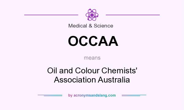 What does OCCAA mean? It stands for Oil and Colour Chemists` Association Australia
