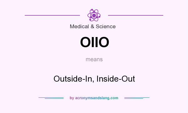 What does OIIO mean? It stands for Outside-In, Inside-Out