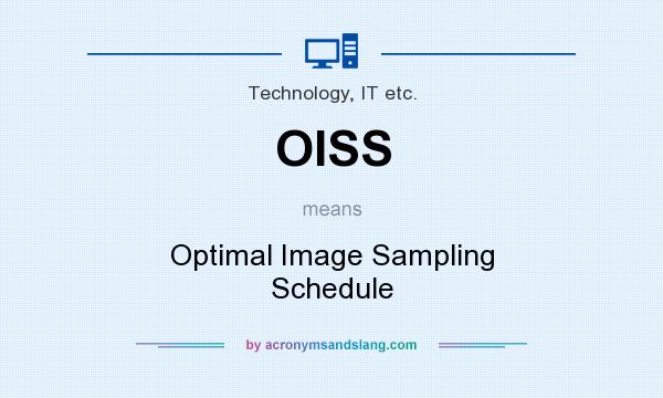 What does OISS mean? It stands for Optimal Image Sampling Schedule
