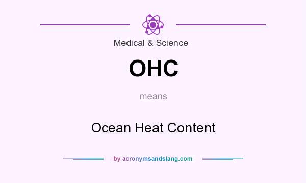 What does OHC mean? It stands for Ocean Heat Content
