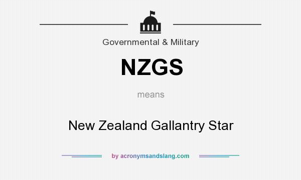 What does NZGS mean? It stands for New Zealand Gallantry Star