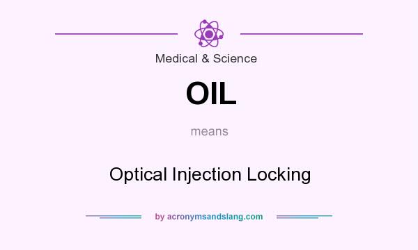 What does OIL mean? It stands for Optical Injection Locking