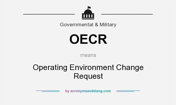 What does OECR mean? It stands for Operating Environment Change Request