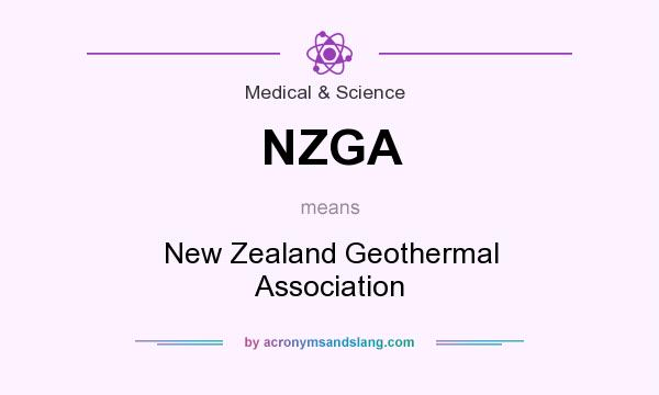 What does NZGA mean? It stands for New Zealand Geothermal Association