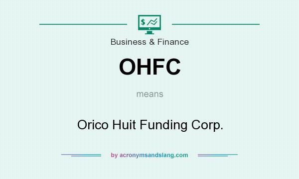 What does OHFC mean? It stands for Orico Huit Funding Corp.