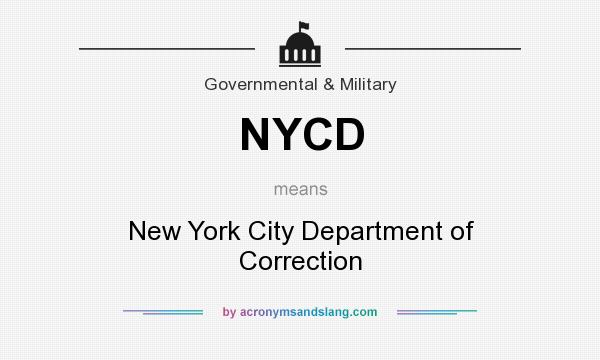 What does NYCD mean? It stands for New York City Department of Correction