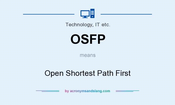 What does OSFP mean? It stands for Open Shortest Path First