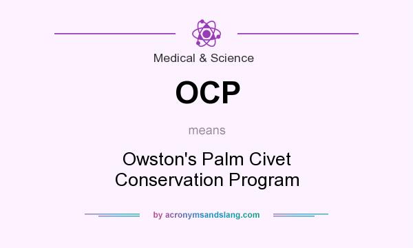 What does OCP mean? It stands for Owston`s Palm Civet Conservation Program