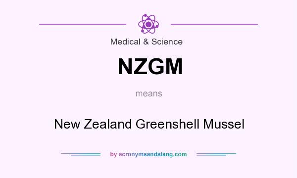 What does NZGM mean? It stands for New Zealand Greenshell Mussel