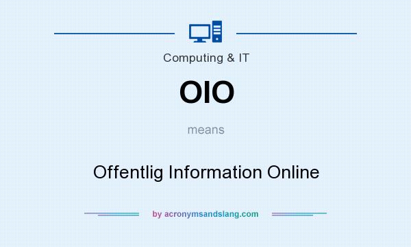 What does OIO mean? It stands for Offentlig Information Online