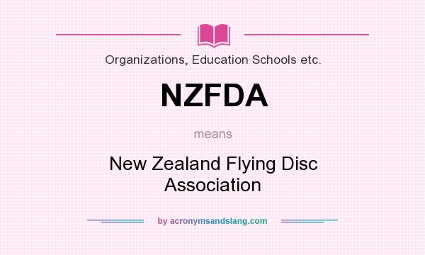 What does NZFDA mean? It stands for New Zealand Flying Disc Association
