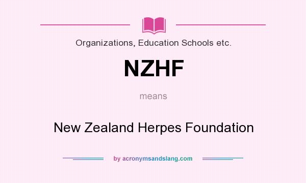What does NZHF mean? It stands for New Zealand Herpes Foundation
