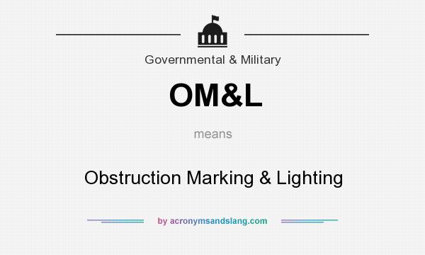 What does OM&L mean? It stands for Obstruction Marking & Lighting