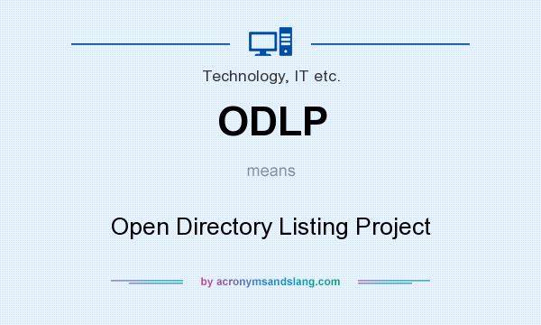What does ODLP mean? It stands for Open Directory Listing Project
