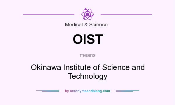 What does OIST mean? It stands for Okinawa Institute of Science and Technology
