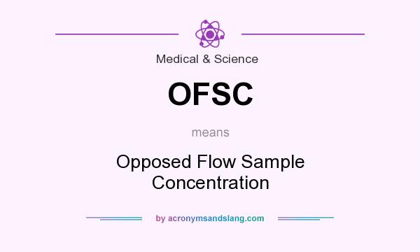 What does OFSC mean? It stands for Opposed Flow Sample Concentration
