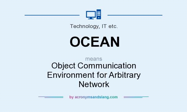What does OCEAN mean? It stands for Object Communication Environment for Arbitrary Network