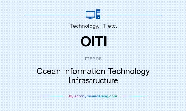 What does OITI mean? It stands for Ocean Information Technology Infrastructure