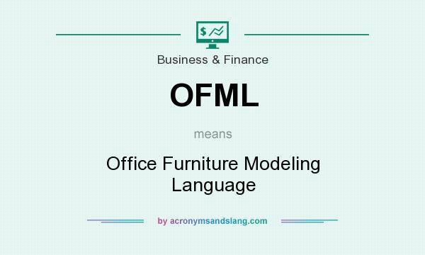 What does OFML mean? It stands for Office Furniture Modeling Language
