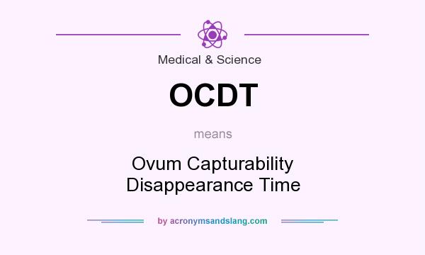 What does OCDT mean? It stands for Ovum Capturability Disappearance Time