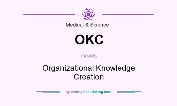 What does OKC mean? It stands for Organizational Knowledge Creation