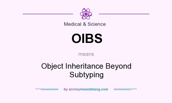 What does OIBS mean? It stands for Object Inheritance Beyond Subtyping