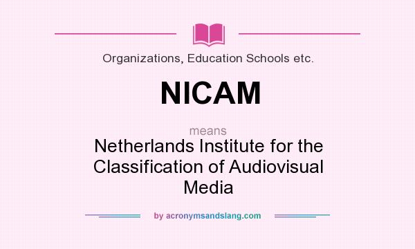 What does NICAM mean? It stands for Netherlands Institute for the Classification of Audiovisual Media