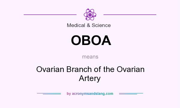 What does OBOA mean? It stands for Ovarian Branch of the Ovarian Artery