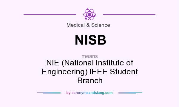 What does NISB mean? It stands for NIE (National Institute of Engineering) IEEE Student Branch