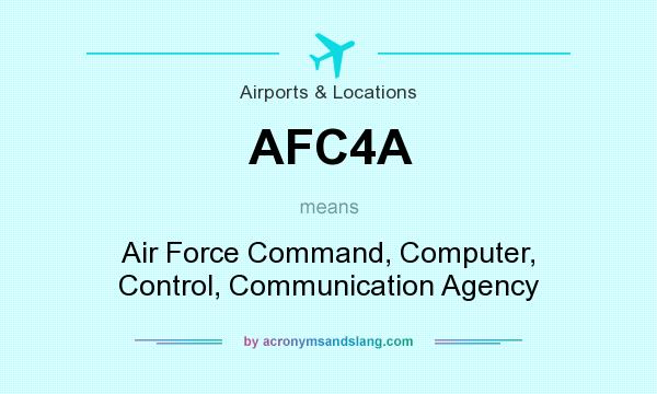 What does AFC4A mean? It stands for Air Force Command, Computer, Control, Communication Agency