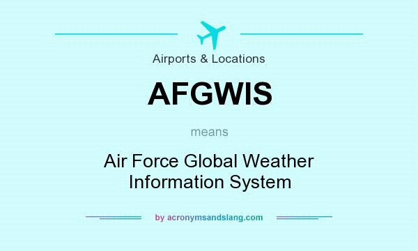 What does AFGWIS mean? It stands for Air Force Global Weather Information System