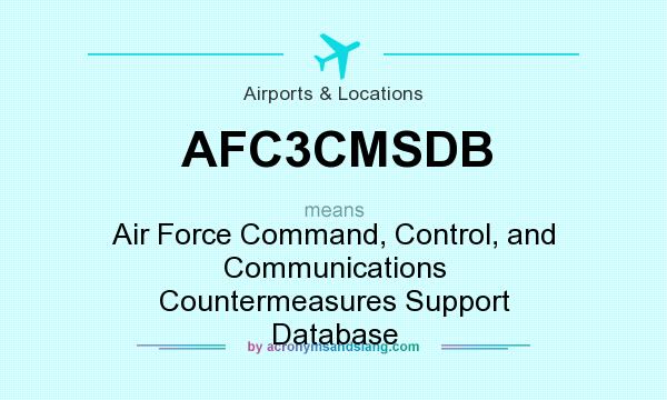 What does AFC3CMSDB mean? It stands for Air Force Command, Control, and Communications Countermeasures Support Database